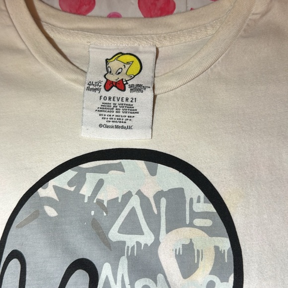Fovever 21 Alec Monopoly Saturday Morning Tv Casper Graffiti T Shirt - Picture 2 of 4